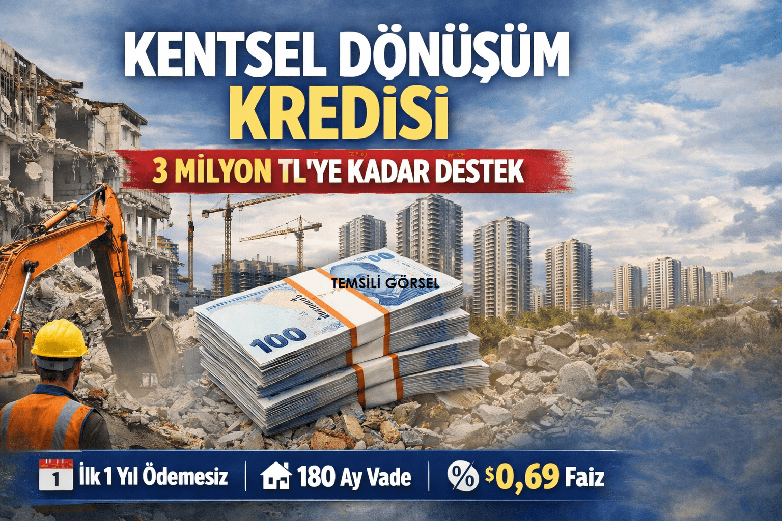 Kentsel Dönüşüm Kredisi Destek Paketi Açıklandı: 3 Milyon TL’ye Kadar Finansman Desteği - Gelturan İnşaat