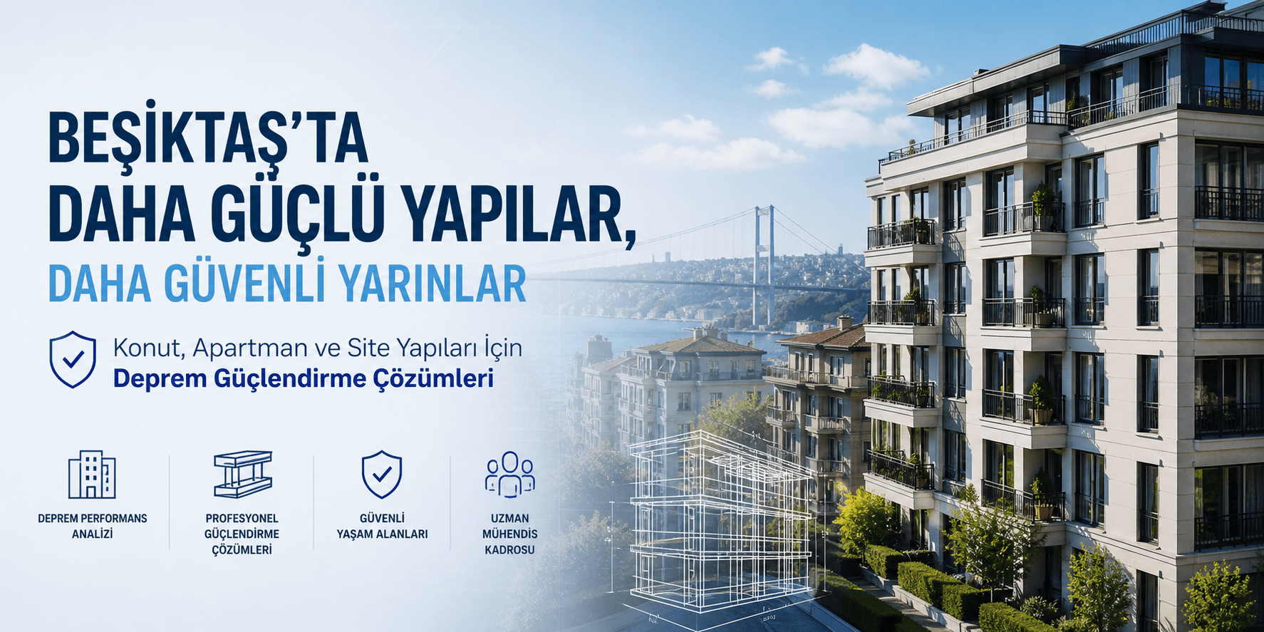 Beşiktaş’ta Apartman ve Site Yapıları İçin Deprem Güçlendirme Çözümleri - Gelturan İnşaat